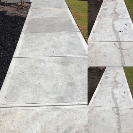 Concrete stains removed